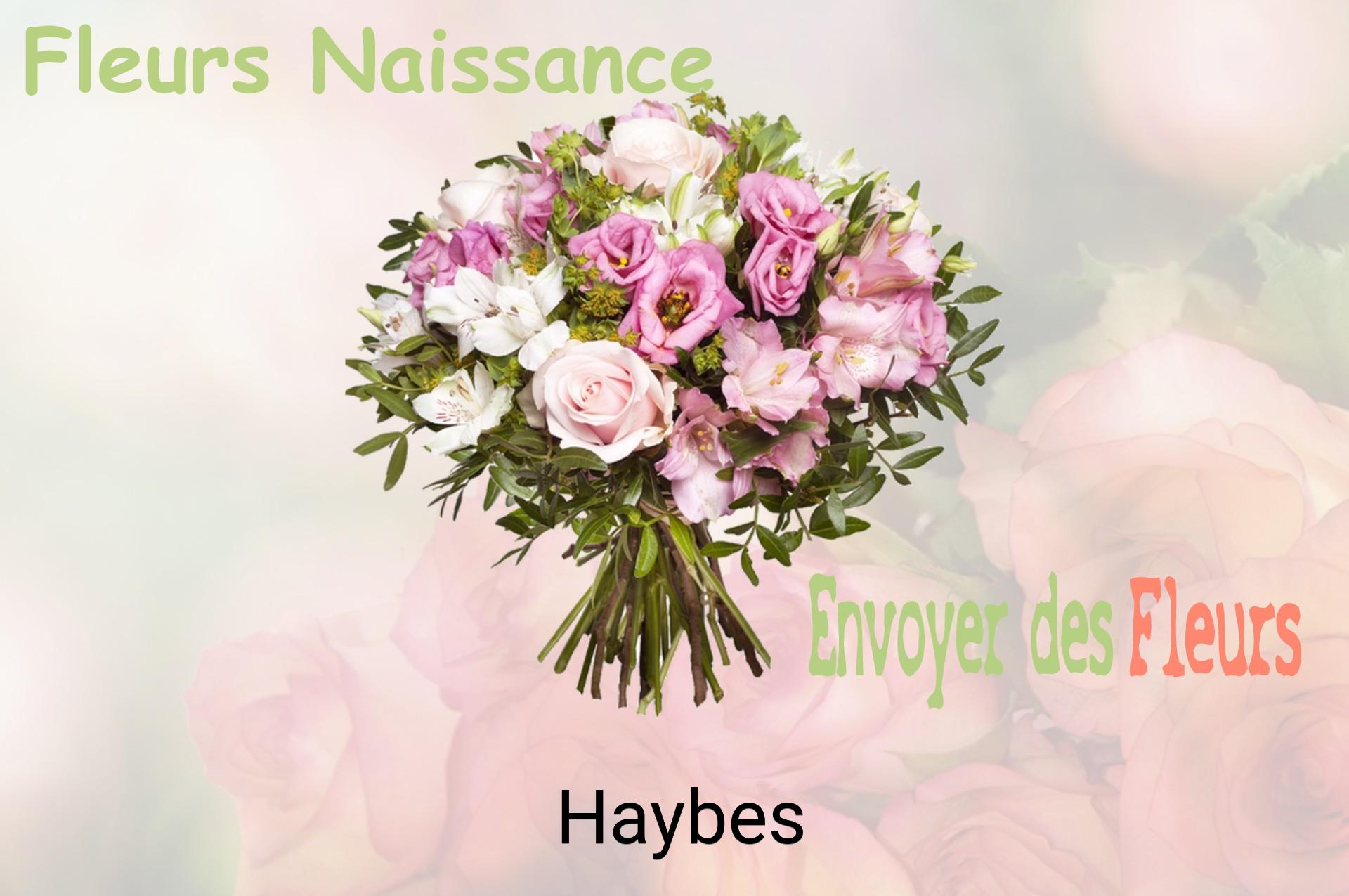 Bouquet de fleurs de naissance livré à Haybes